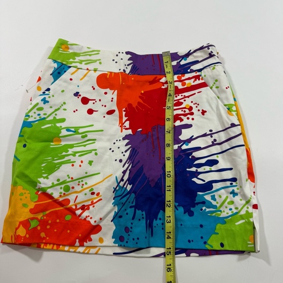 Loudmouth Womens Golf Skort Drop Cloth Print - Picture 4 of 5